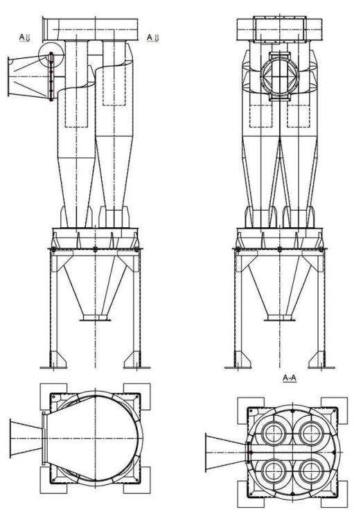 чертеж циклона У21-ББЦ в Пятигорске